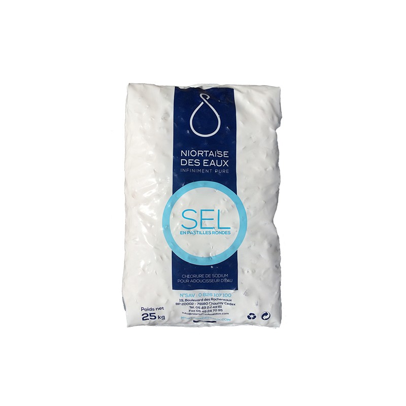 Sel régénérant Ciech - 25 kg - Tablettes de sel - Adoucisseur d'eau au sel  adoucissant